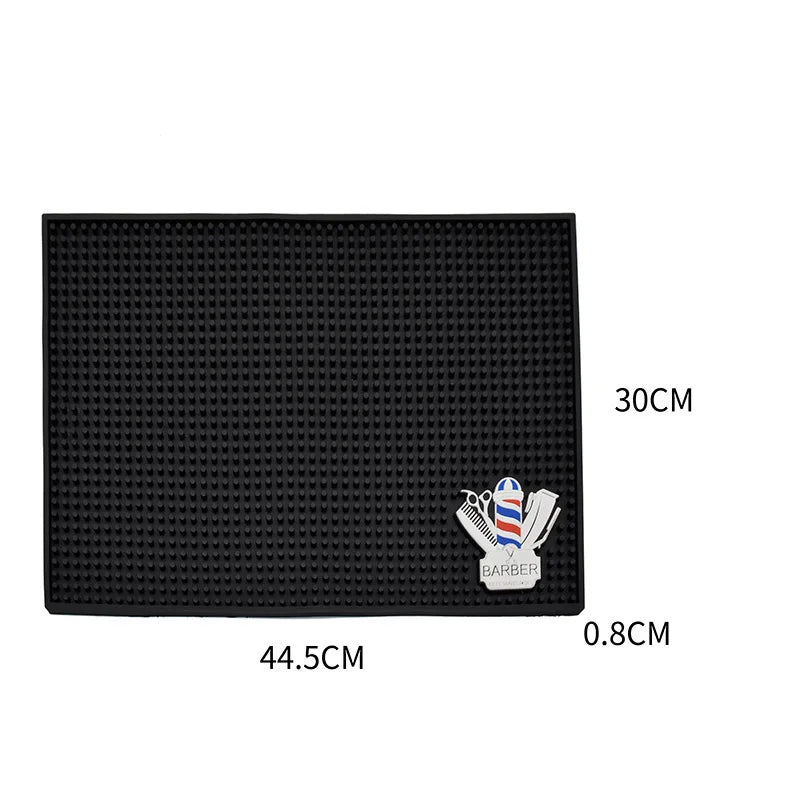 Barber Station Mat | Non-Slip Heat-Resistant Hair Tool Organizer Massage Chairs L Tidesmit