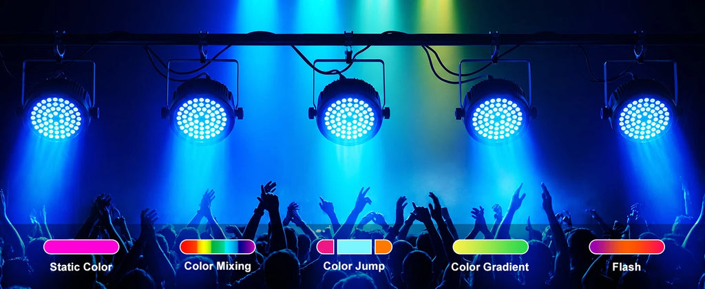Somspot 4PCS 36W 60LEDs PAR Lights RGB DJ Party Lights Stage Effect Lighting Projector for Bar Disco Concert Wedding Theater