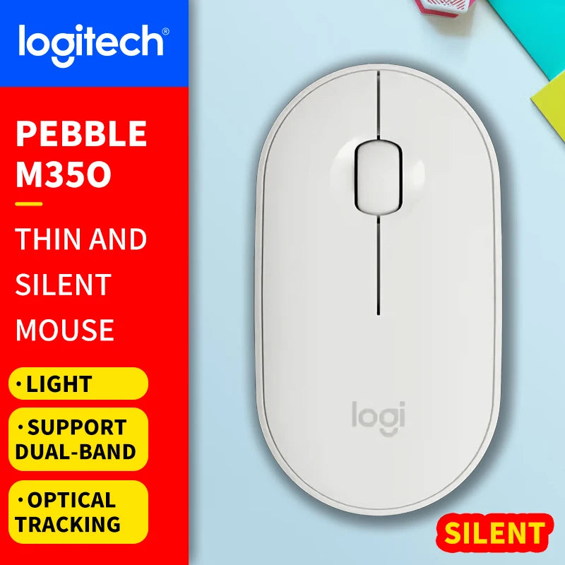 Logitech (M) Series Wireless Wired Office Mouse for Laptops, Quiet and Portable for Business and Home Use M650 M350 M350P M185