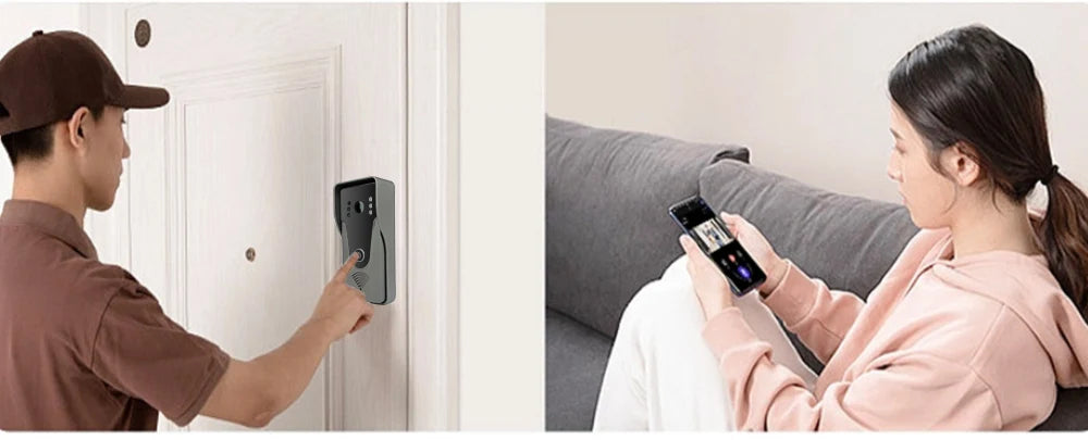 1080P Video intercom  System DoorPhone for Home  TUYA Wireless WiFi Smart with  Infrared night vision doorbell Motion detection