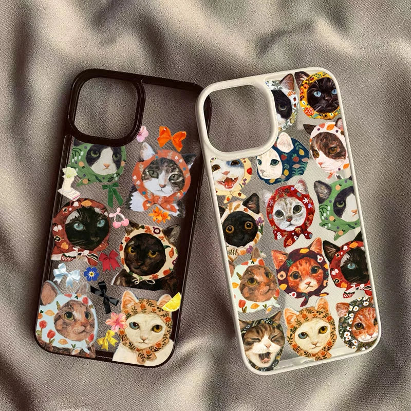 Colorful Cat Phone Case for iPhone 16 Pro Max - Military-Grade Protection Tidesmit