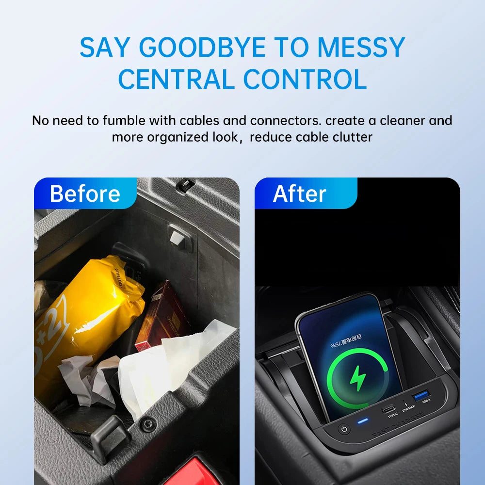 Wireless Charger for Mercedes-Benz A-Class, CLA, GLA - 15W Qi Certified Tidesmit