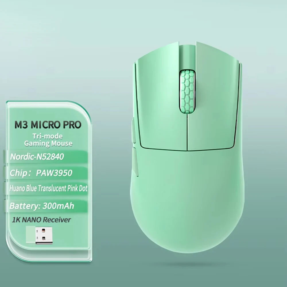 Darmoshark M3 Micro V2 Wireless Gaming Mouse Double 8k Nordic N54L PAW 3950 30000 DPI  Small Hand  Macro Game Mouse Lightweight