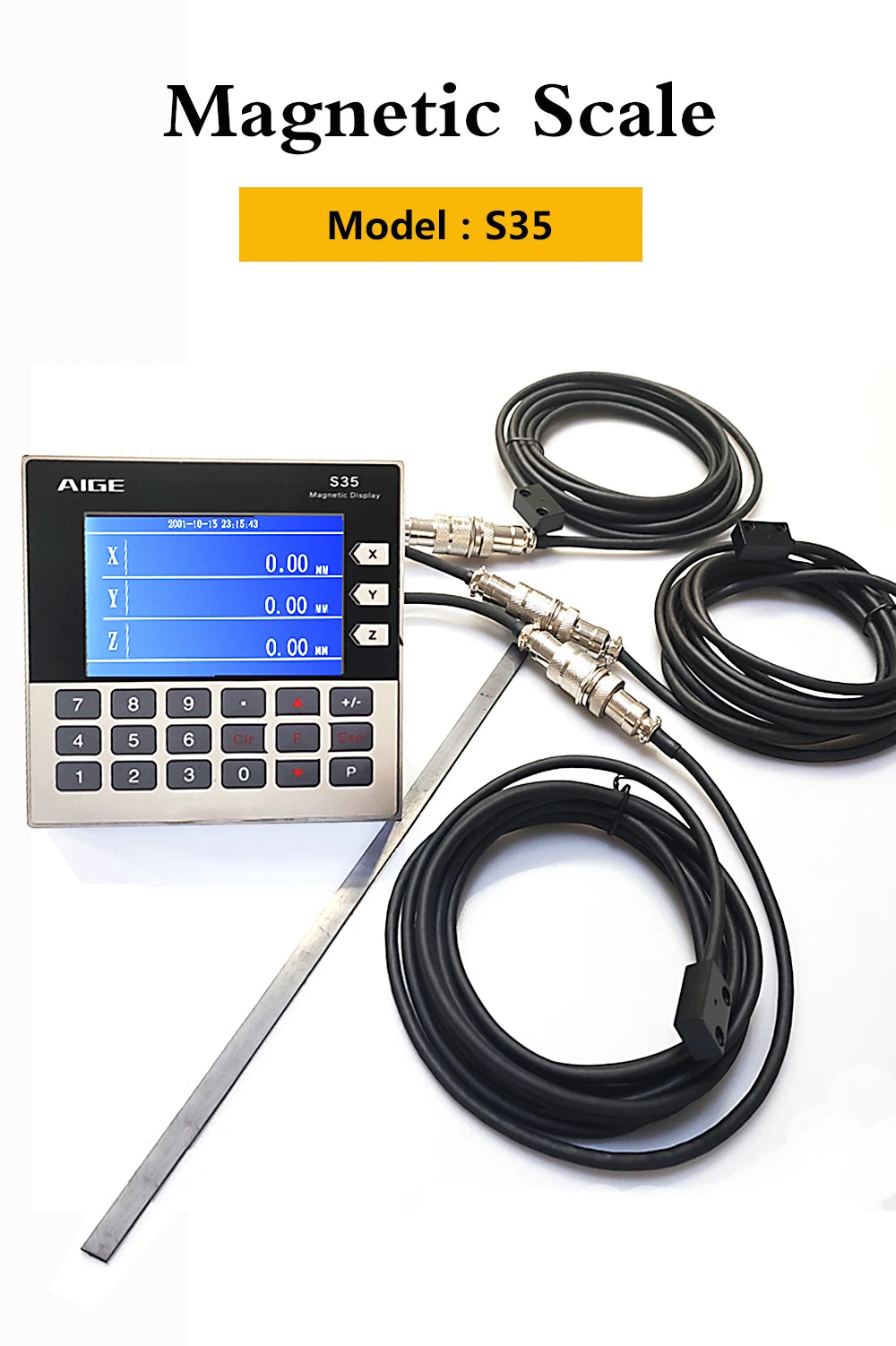 High Quality LCD 3 Axis DRO Magnetic Linear Displacement Scale Sensor CNC Encoder Woodworking Machine Lathe