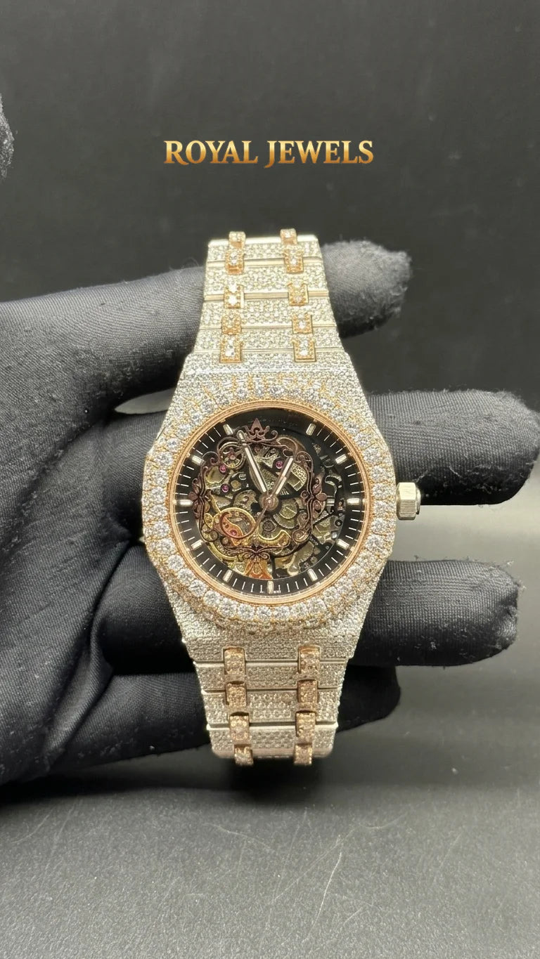 Hot Sale Mossinate Mechanical Watch Stainless Steel Bracelet Dial Round Men Luxury Wristwatch for Daily Wear