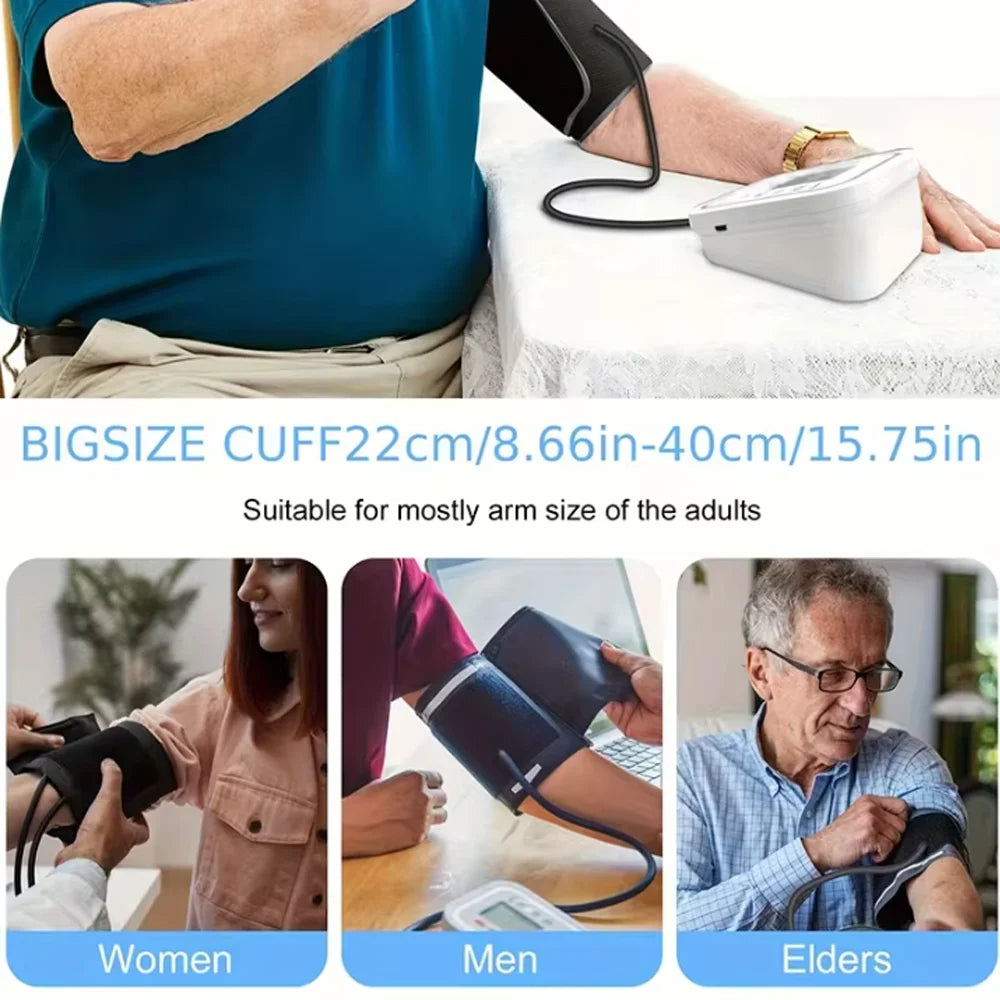 Arm Blood Pressure Monitor Pressure Sensor Monitor BP Equipment Automatic Tonometer Digital Tensiometer LED Display Arm Cuff