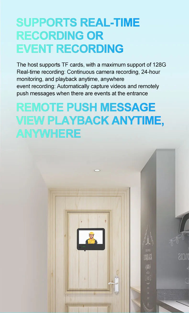 DANMINI 4.3'' Smart Door Peephole Camera WiFi Tuya Human Detection 6000mAh 120° 2KHD  3MP IPS HD Screen Remote Video Eye