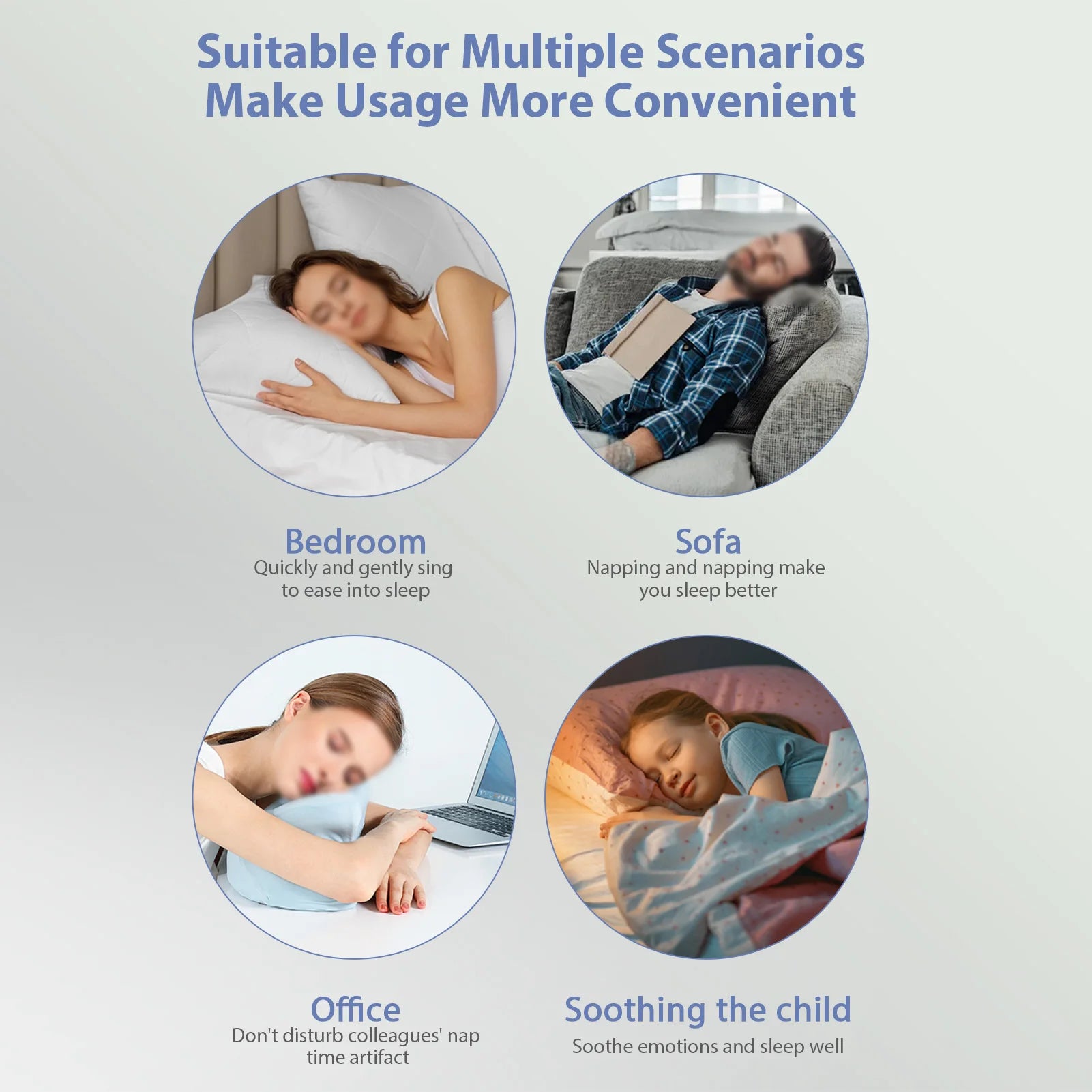 Bone Conduction Speaker Under Pillow Speaker Mini Portable White Noise Machine Under Pillow Improve Sleep Travel Music Box