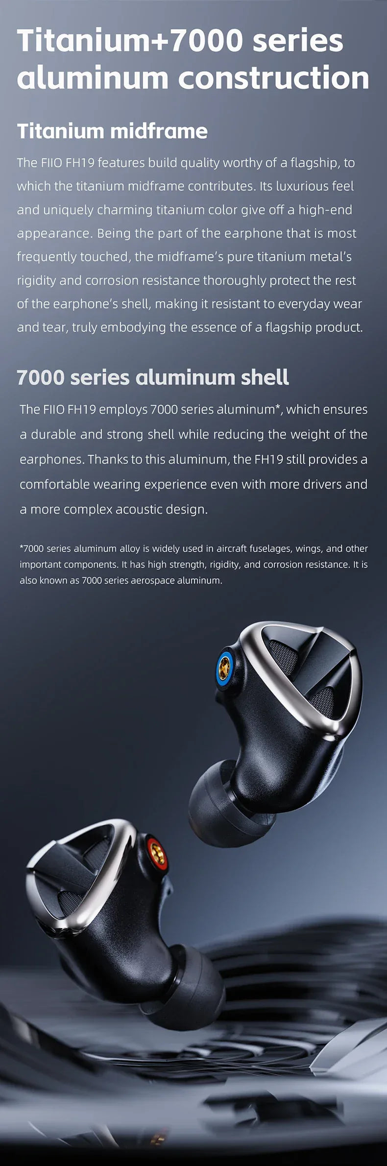 FiiO FH19 In-Ear Monitors 2DD+6BA Hybrid Audiophile Earphones by Tidesmit Tidesmit