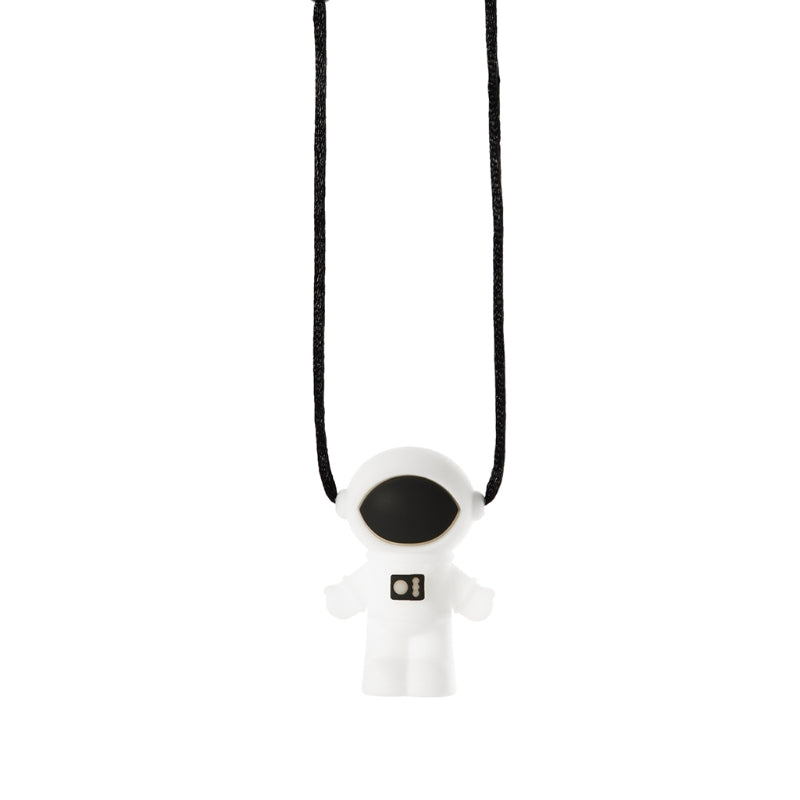 77HD Baby Silicone Astronaut Teether Autism Sensory Chewing Necklace Toddler Teething Soothing Toy Infant Soother