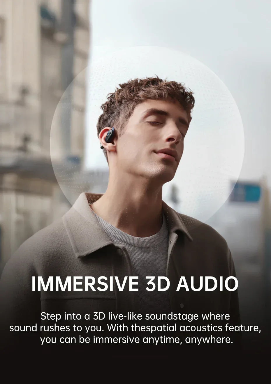 Baseus Bowie MF1/Eli 15i Fit Open-Ear Sport Wireless Earphones Bluetooth 5.4 EarHooks Big Bass Sport Earbuds 60Hrs Playtime Tidesmit