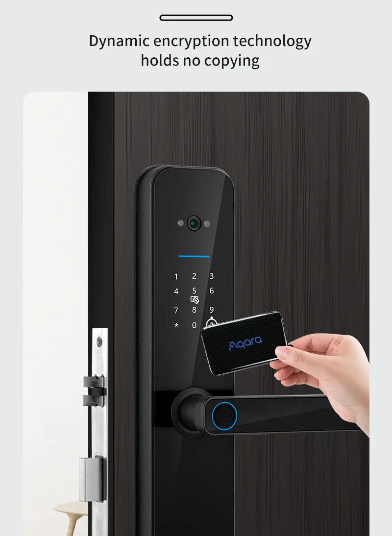 New Biometric Digital Electronic Smart Door Lock With Camera Fingerprint Tuya Wifi Smart Card Password Key Unlock