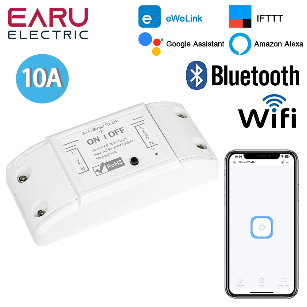 WiFi Smart Light Switch, Alexa & Google Home Compatible - Tidesmit China Mainland Tidesmit