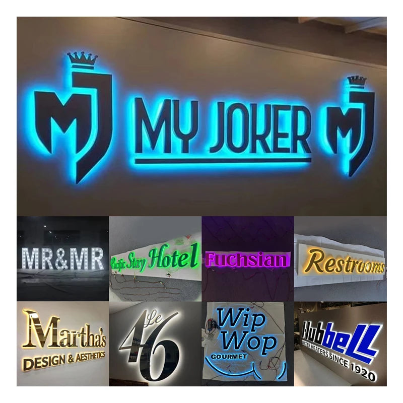 Custom LED Backlit Metal Sign | Professional Content Creation Lighting Tidesmit
