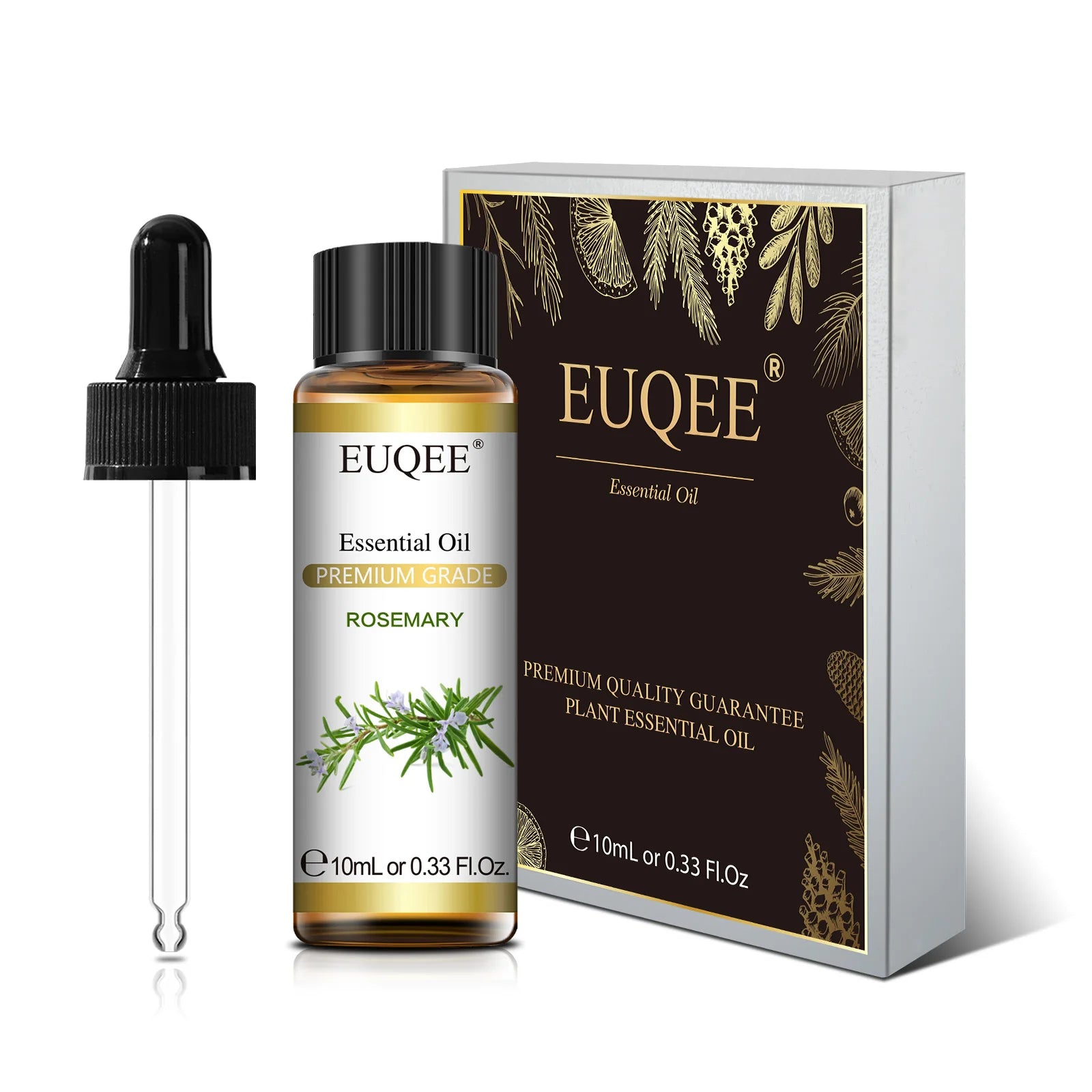 EUQEE 10ml Pure Essential Oil For Aromatherapy Diffuser-Jasmine Eucalyptus Frankincense Cinnamon Lavender Aroma Essential Oils