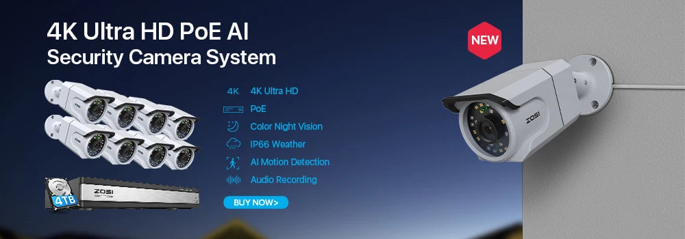 ZOSI 1080P CCTV Security Camera, 80ft Night Vision, 3.6mm Lens 24 IR LEDs, Outdoor Whetherproof Surveillance Camera