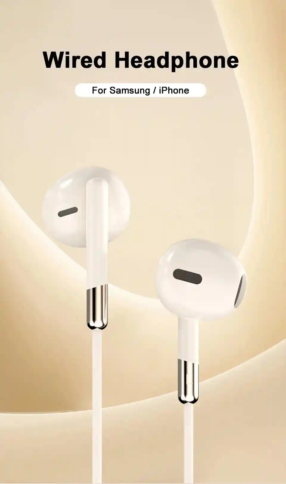USB C Wired Headphones | HiFi Stereo Sound for Galaxy and iPhone Tidesmit