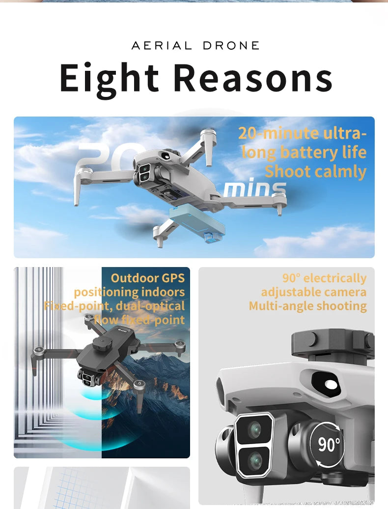 GPS Drone with 4K Camera and Obstacle Avoidance - Tidesmit L106-1PRO Tidesmit