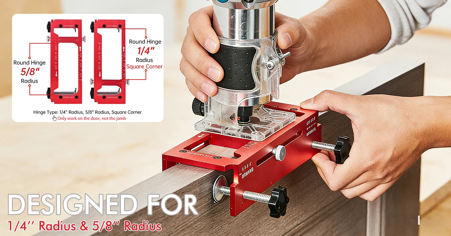 2 in 1 Hinge Drilling Fixture Combination Durable Door Frame Stable Locator Woodworking Installation Screws DIY Auxiliary Tools