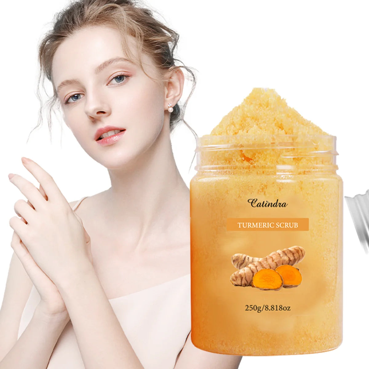 Turmeric Body Scrub | Natural Dark Spot Corrector for Radiant Skin Scrubs Treatments Tidesmit
