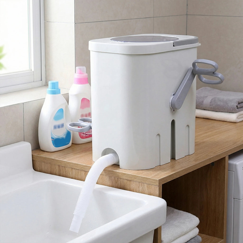 Tidesmit portable manual hand washing machine with drain hose for RV camping and compact dormitory laundry