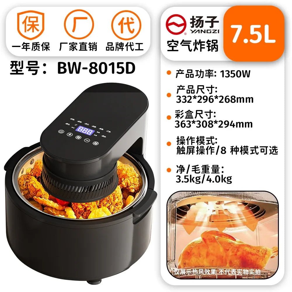 custom for Large Capacity Smart Microwave Oven Household Electric Air Fryer Visible Cooking Appliance Kitchen Tool 2025 New