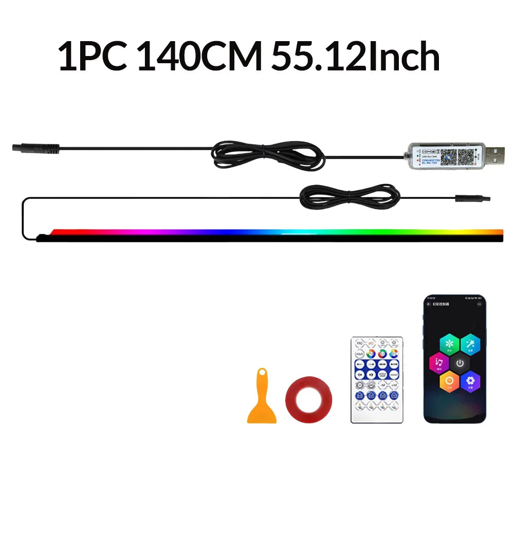 Pro Ring Light with Adjustable Color Temperature for Content Creation 1PC 140cm 55.12in Tidesmit
