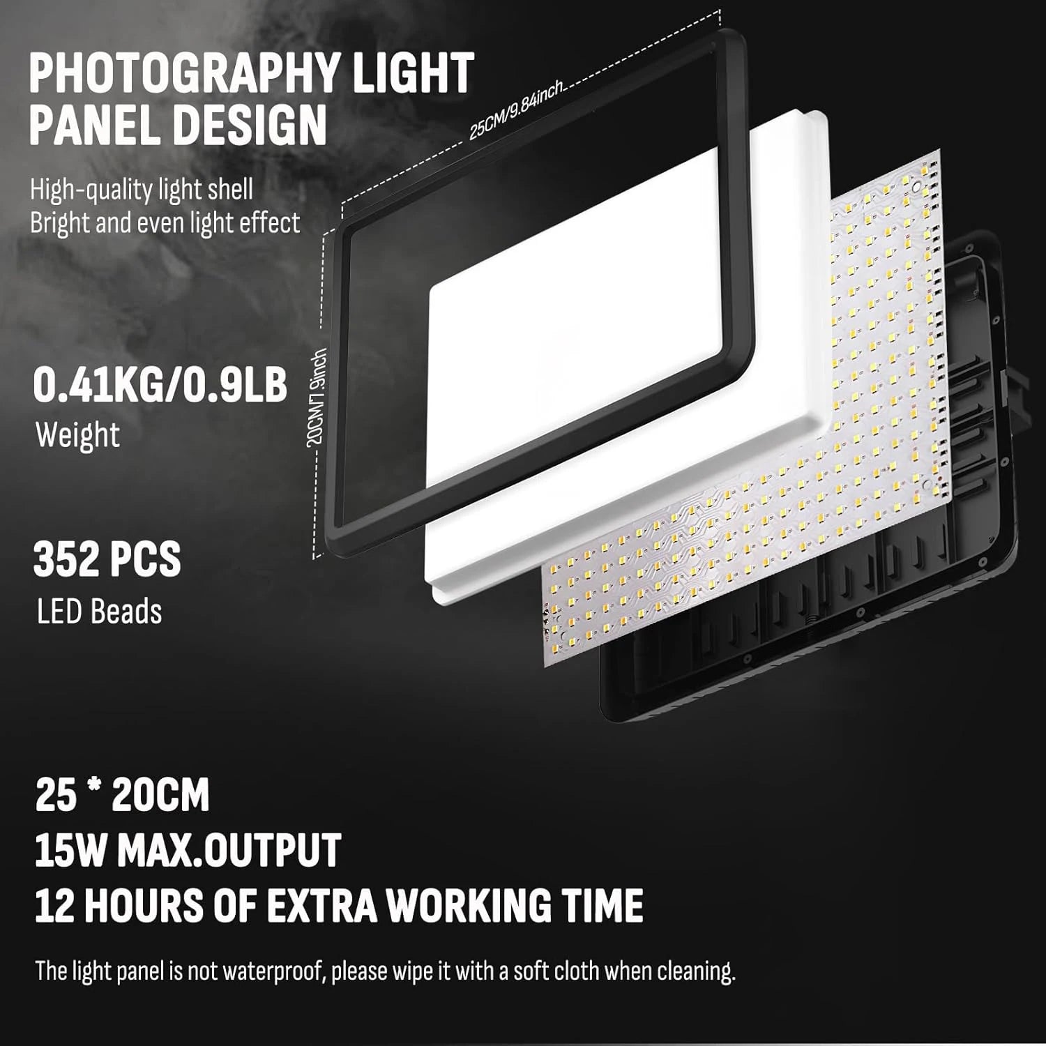 LED Video Light Kit | Adjustable Studio Lighting for Content Creation Tidesmit