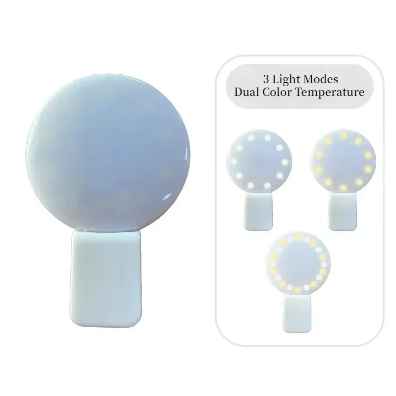 LED Selfie Ring Light – Adjustable Phone Lamp for Content Creation Tidesmit