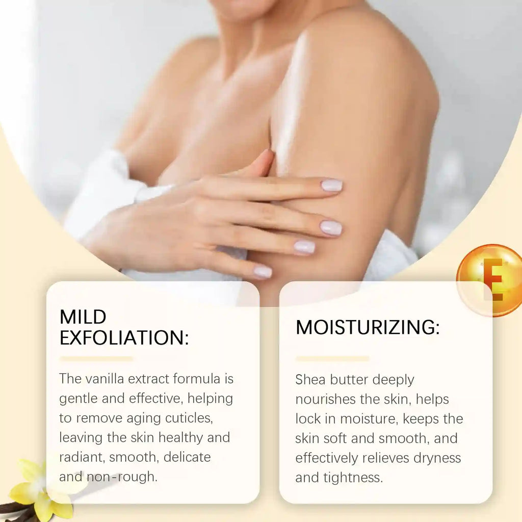Tidesmit Exfoliating Body Scrub - Vanilla Scented, Dark Spot Corrector Scrubs Treatments Tidesmit