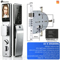 SmarDeer Israel 6590 Mortise Smart Lock for Tuya,IP66 Waterproof 3D Face & Palm Vein Recognition Lock with Hebrew,Tuya Wifi Lock