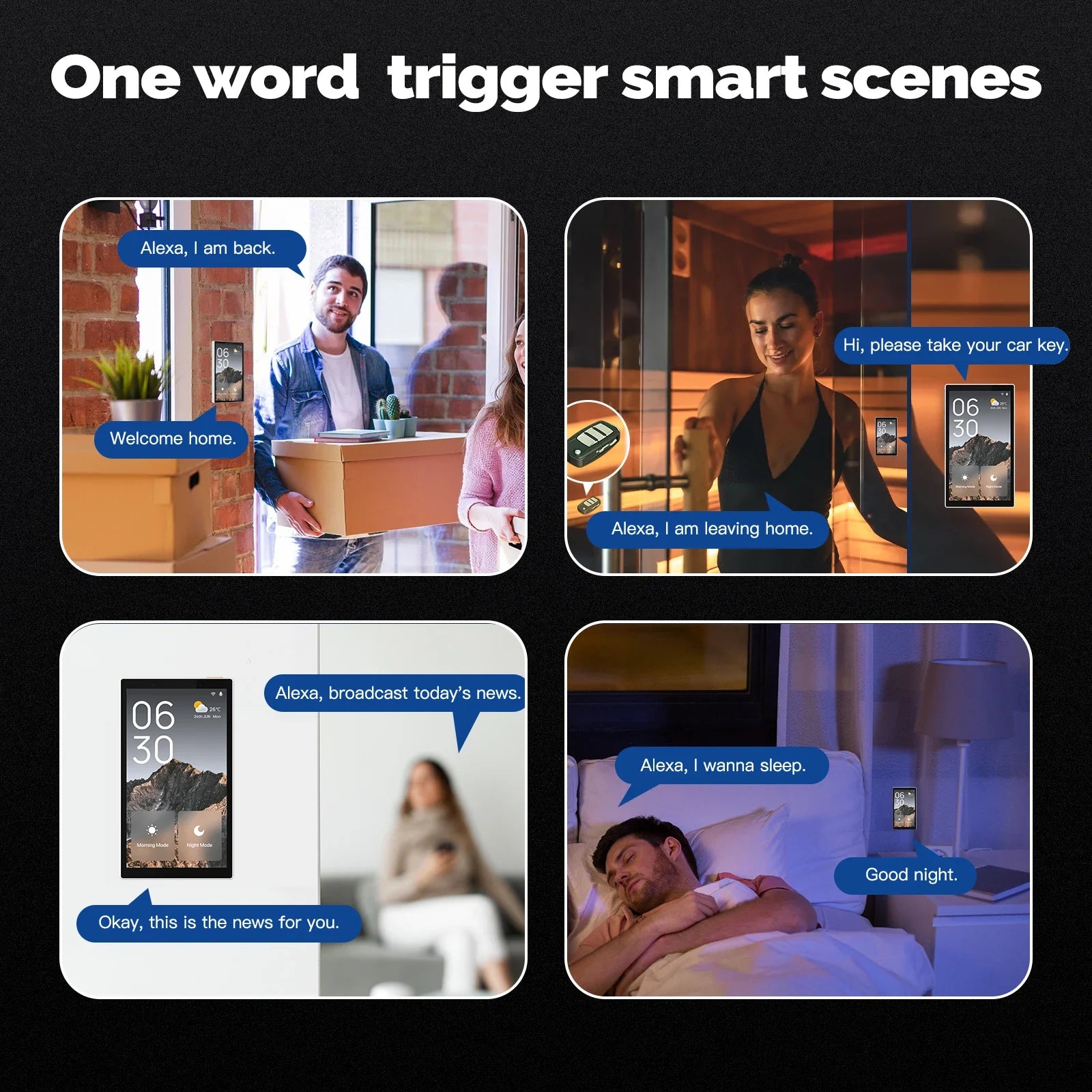Smart Home Control Panel: 5-Inch WiFi & ZigBee Centralized Hub Tidesmit
