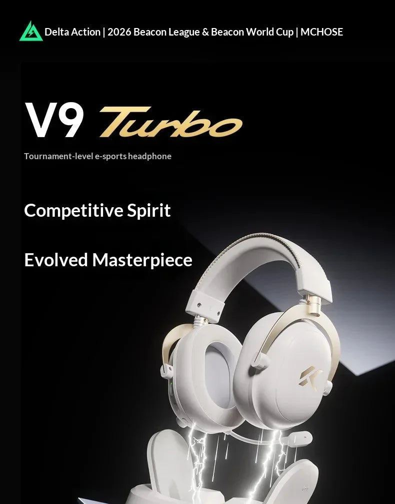 V9 Turbo Wireless Gaming Headset – Esports Audio by Tidesmit Tidesmit