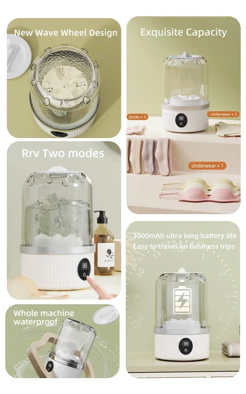 Smart Mini Washing Cup USB Portable Washer Machine