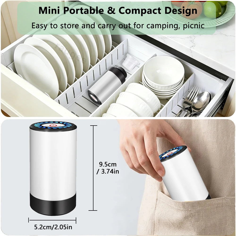 Air Pump Sealer Electric Vacuum Sealer Pump Automatic Dry/Wet Food Sealing Pump USB Rechargeable Mini Air Pump Machine