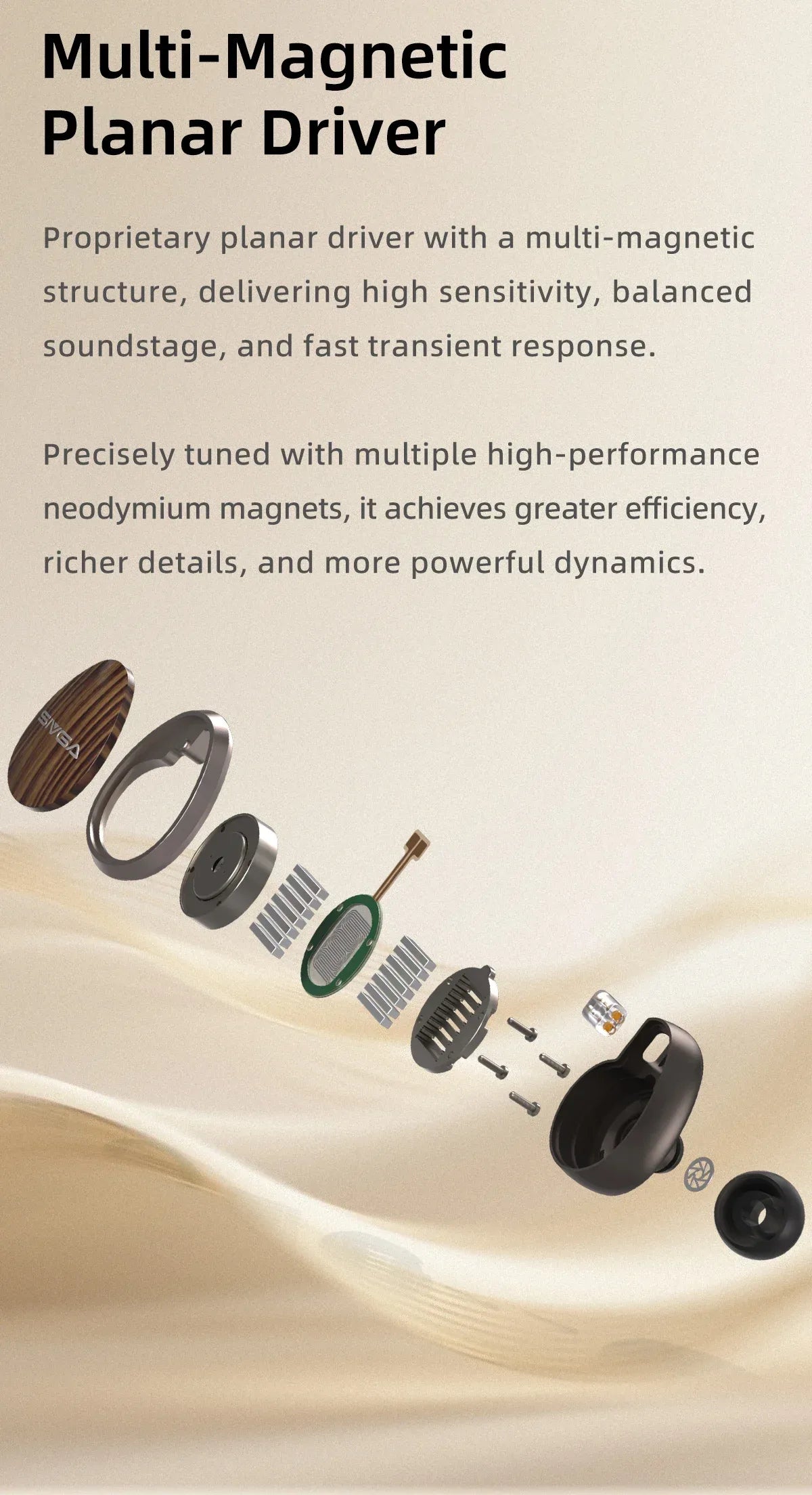Nightingale Pro Planar Magnetic Earphones | Tidesmit HiFi Monitor Tidesmit