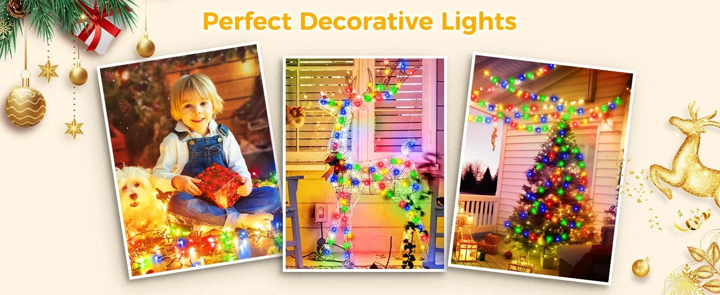 Outdoor Solar Powered Lighting LED Solar String Lights Courtyard Lights Waterproof Starry Fairy Lights For Festival Party