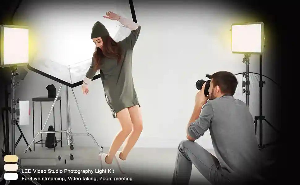 LED Ring Light with Adjustable Tripod Stand for Content Creation Tidesmit