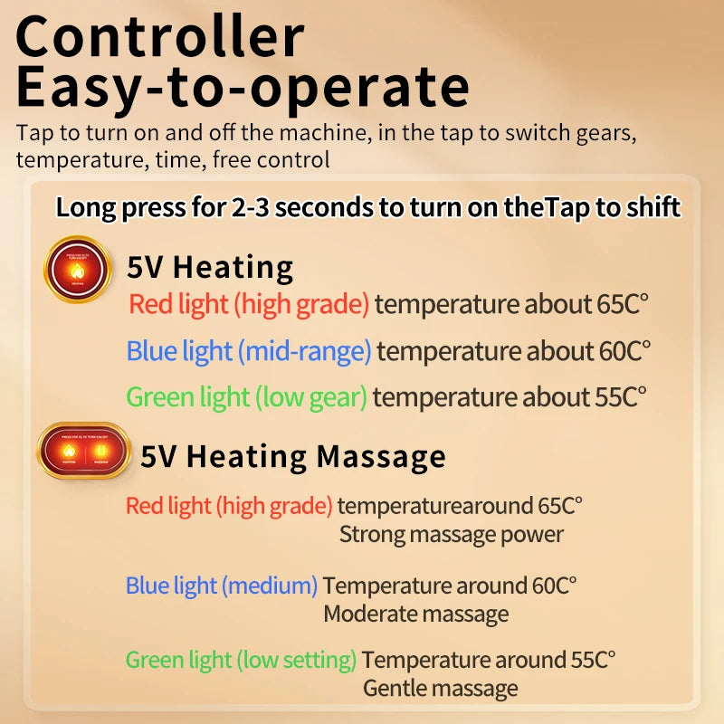 Elbow Massager with Heat & Vibration Therapy - Portable Pain Relief Relaxation Treatment Tidesmit
