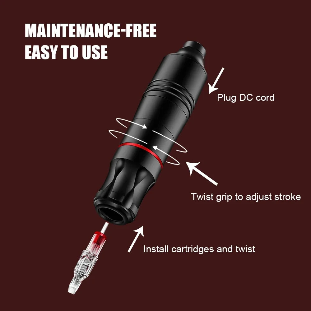 Ballpoint Tattoo Pen Kit | PMU Practice Machine for Beginners Permanent Makeup Machines Tidesmit