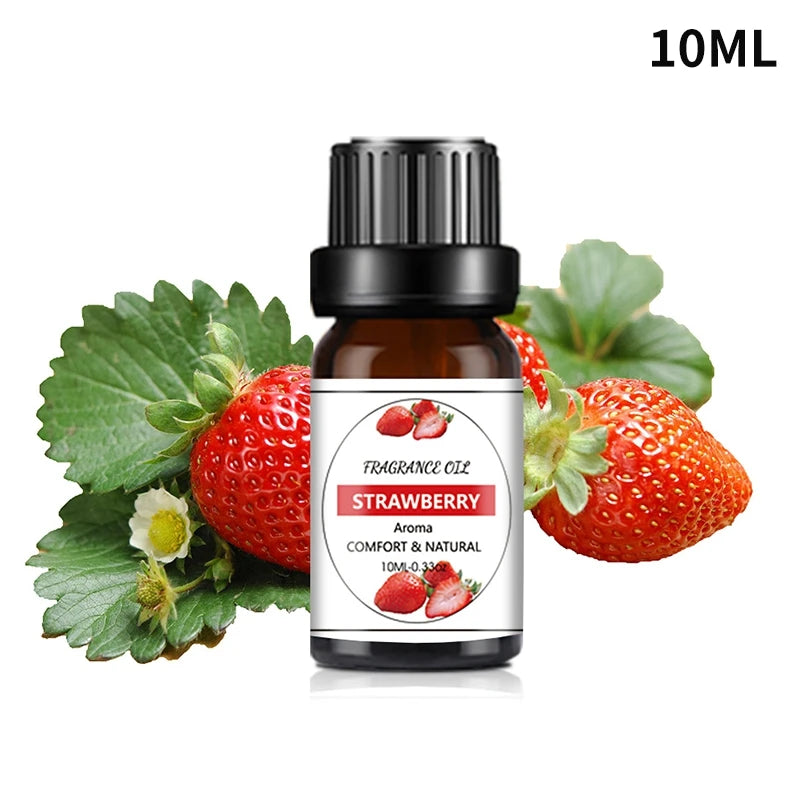 10ml Essential Oils For Humidifier Aromatic Diffuser Lavender Sakura Rose Coffee Sandalwood Lemon Fragrance Oil Making Candles