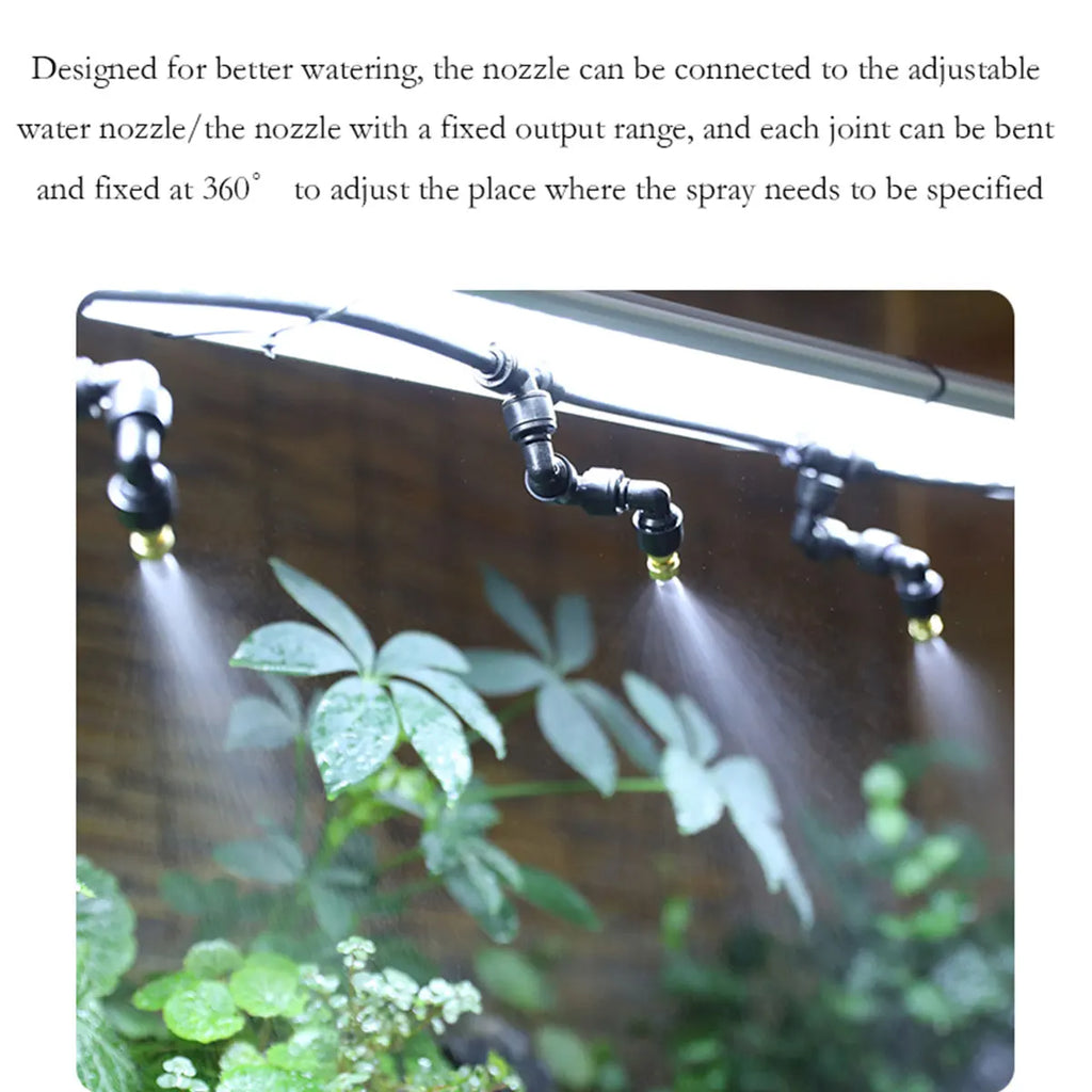 Touch Screen Automatic Mist Rainforest Spray Intelligent Ecological Cylinder Electronic Timer Sprinkler System Kit Control