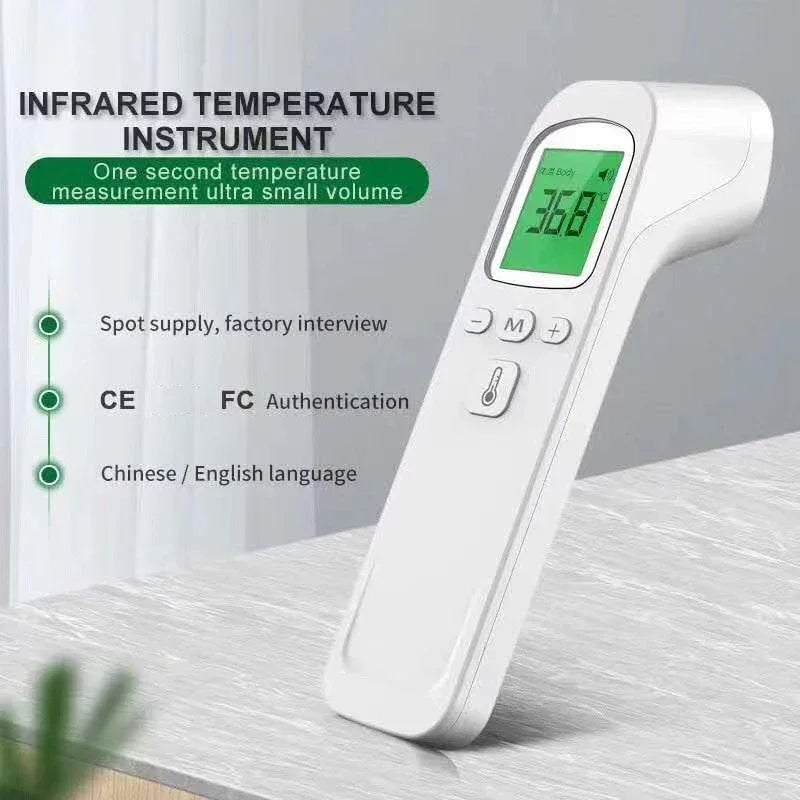 Medcial Forehead Thermometer Fingertip Pulse Oximeter Monitor Blood Oxygen Saturation Meter Pulse Oximeter USB Rechargeale