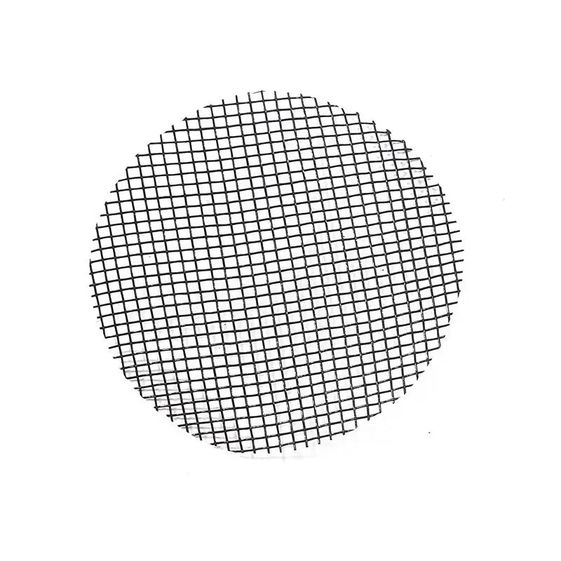 Black round grid mesh mat drainage screen, flat round piece