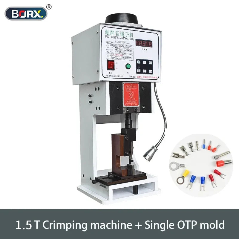 Terminal Crimping Machine With OTP Mold Blades Set Automatic Cable Wire Terminal Crimper Wire Processing Equipment 1.5T/2T/3T