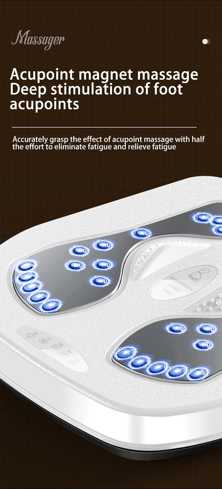 Vibration Foot Massager with Heat and Remote | Tidesmit Wellness Tool Relaxation Treatment Tidesmit