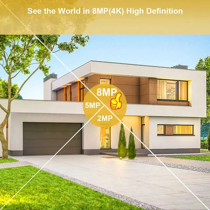 8MP 4K IP Camera 5MP Speed Dome Auto Tracking PTZ Camera Smart Home Outdoor Wireless WIFI Camera Surveillance Monitor