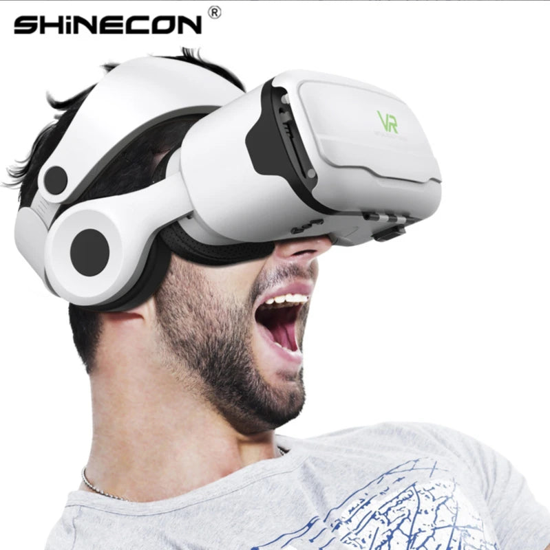 VR Headset for Smartphone – 3D Virtual Reality Glasses with Remote Tidesmit