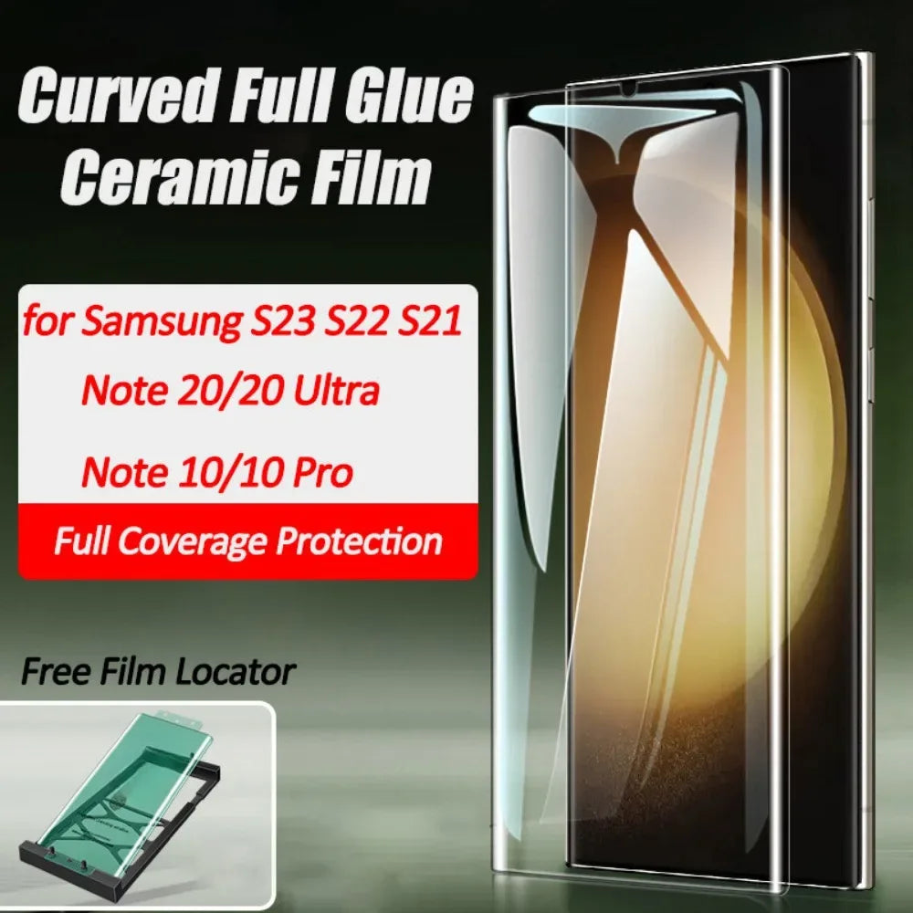 Privacy Screen Protector for Samsung Galaxy - 9H Hardness Ceramic Film Tidesmit