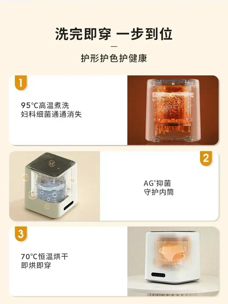 HAOYUNMA Mini Portable Washing Machine 220V